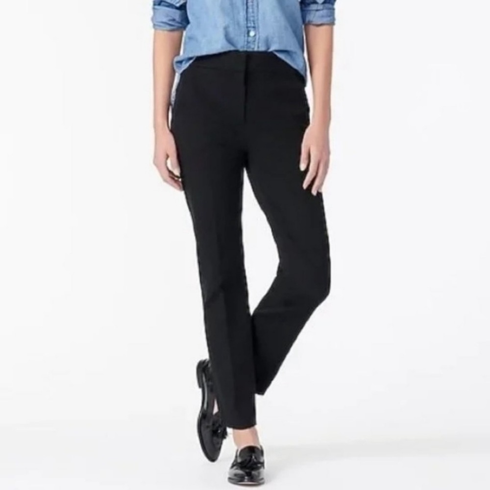 J. Crew | Black Remi Pant In Bi-stretch Cotton Size 12